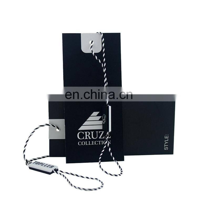 Wholesale custom logo paper swing hang tag for clothing Vintage paper tags
