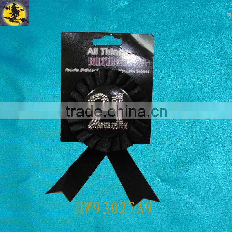 Hot Pink Birthday Badge Designed for Birthday Girl