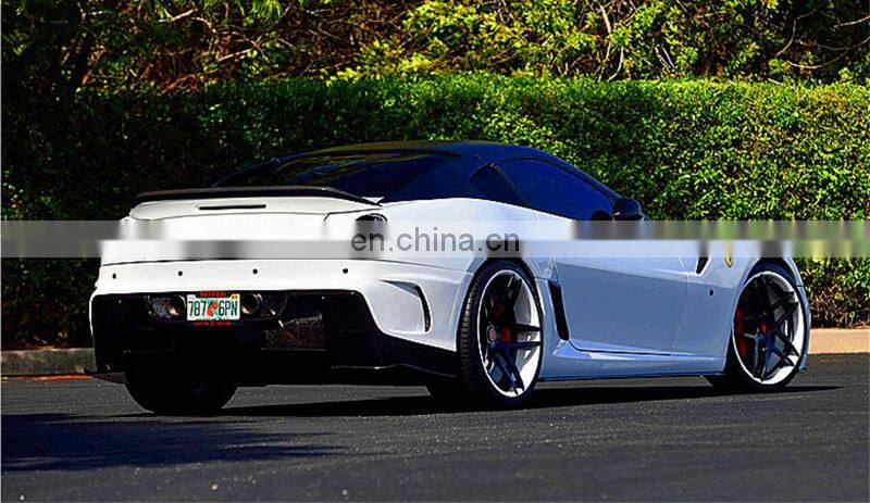 Runde Resin +Carbon Fiber Material For Ferrari 599 Upgrade Vorsteiner Style Body Kit Front Bumper Rear Bumper Side Skirt Spoiler