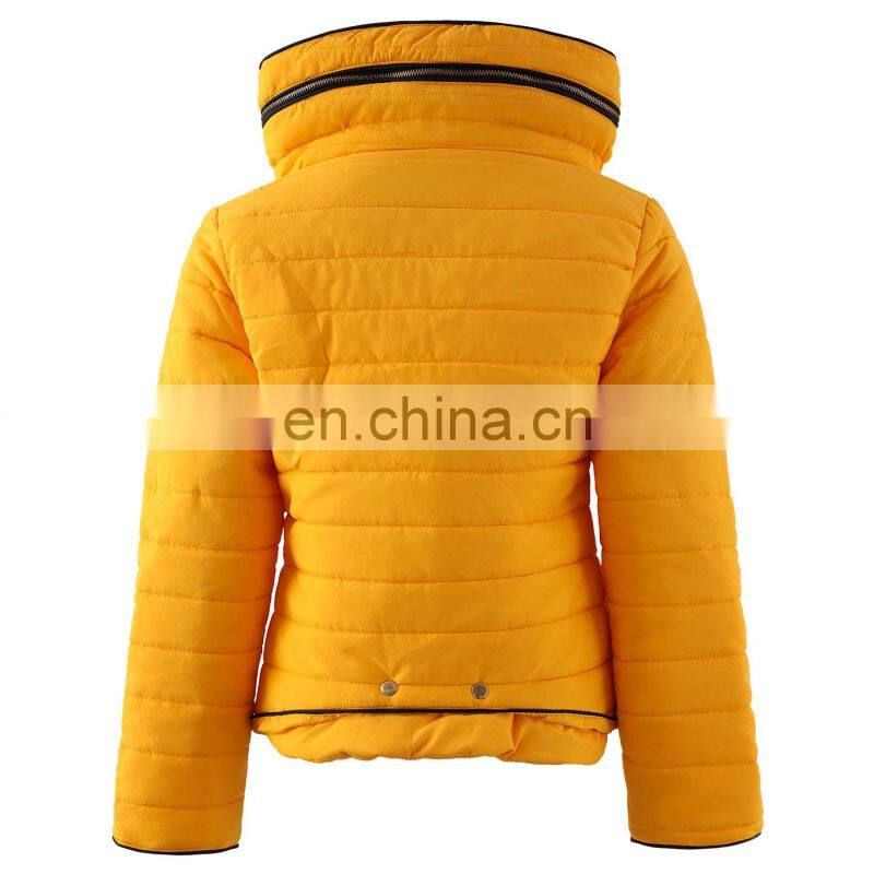 High Quality Custom Design Ladies Quilted Zipp Off Sleeve Winter Puffer hoody Jacket for women