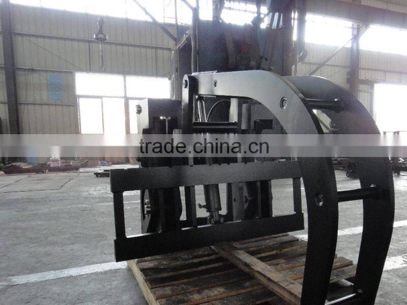 Handbarow forklift attachment steel pipe clamp