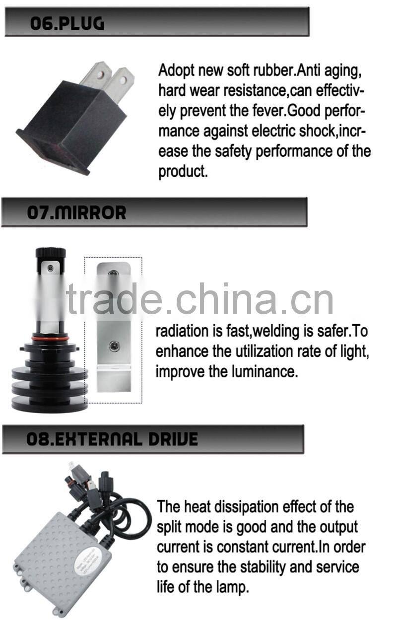 2016 hotsale canbus LED headlight 9005 9006 new LED headlight kit fog lamp