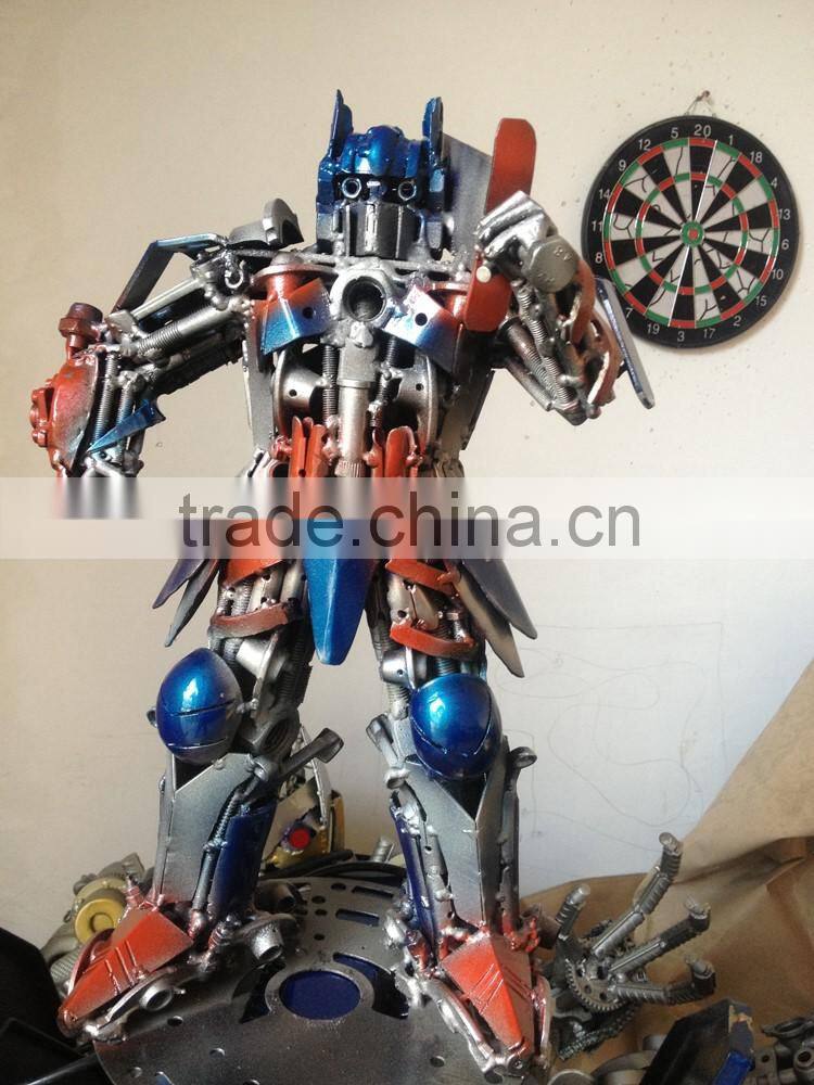 Iron sculptures Indoor metal Sculpture for hotel decoration