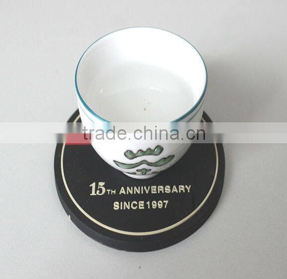 Non-slip cup mat for kids, 3D PVC Rubber Placemats, table mats and coasters