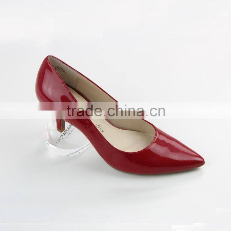 Clear Acrylic Rounded Block Riser For Women Shoe Acrylic Shoe Riser