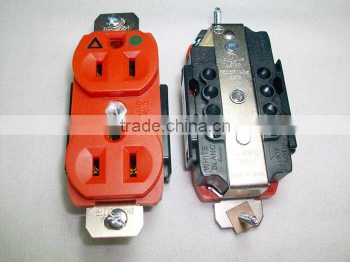 UL Listed PC Material Residential Grade Straight Blade Duplex Receptacle/NEMA 5-20r Receptacle/NEMA 5-15r receptacle