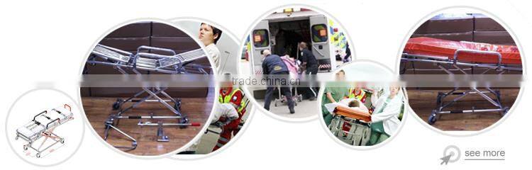 high quality X-frame Multi-level Ambulance Stretcher Trolley