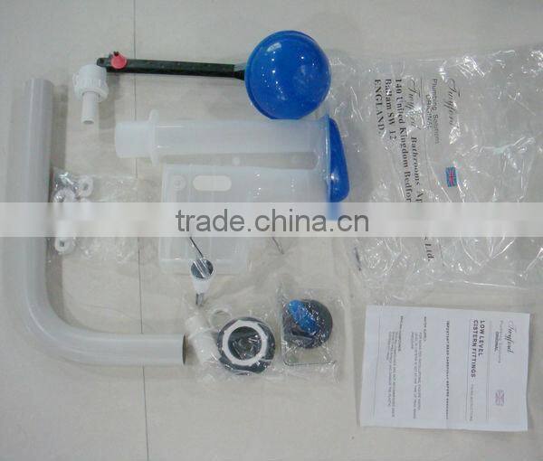 Wall hunge cistern plastic side fill valve fitting ware