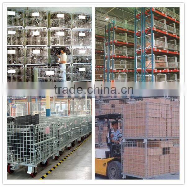 Industrial durable stackable metal container pallet