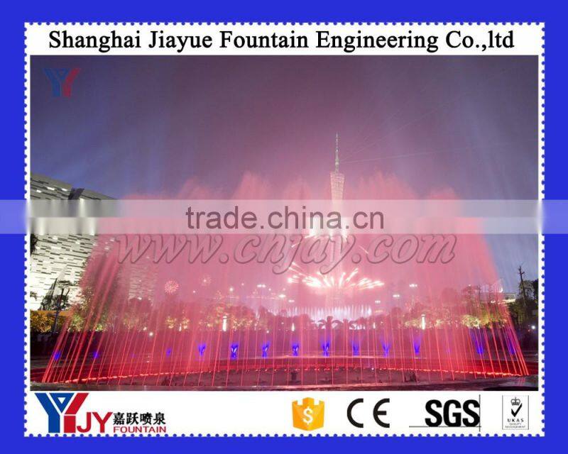 Project large scale music dancing floor fountain in big square