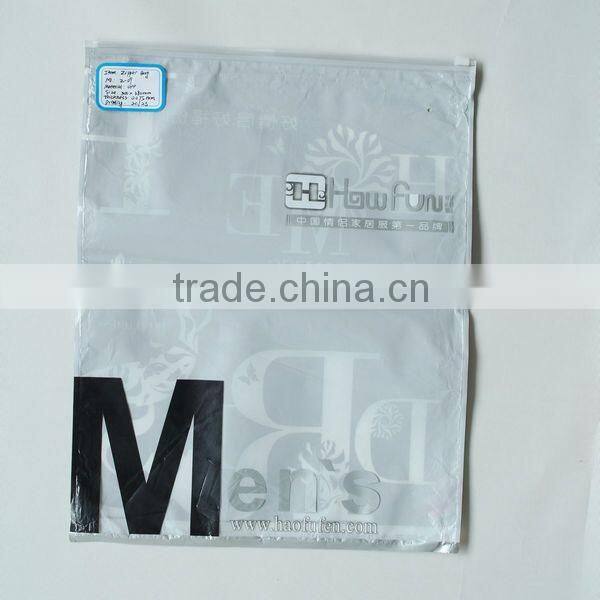 Bopp Biodegradable Factory Price Zipper Clothes Packing Bag