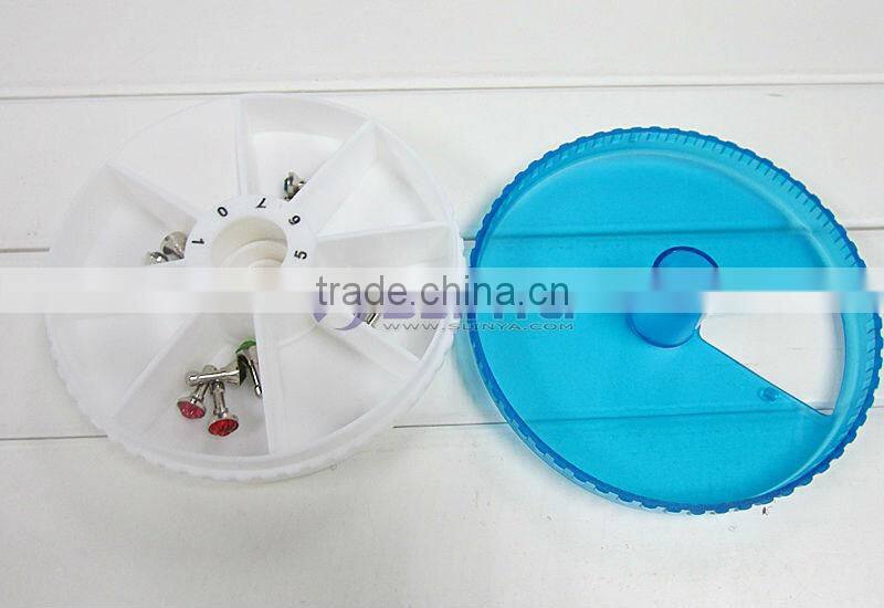 Multifunction Portable Round Pill Box