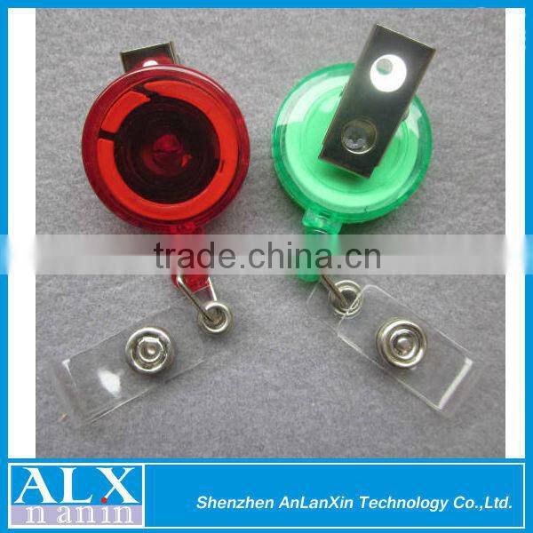 Custom green translucent badge reels