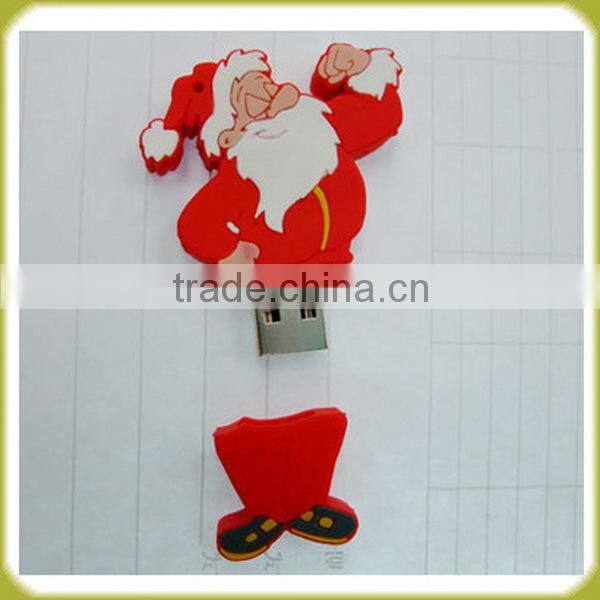 Promotional Christmas usb flash drive 4gb,Santa Claus Christmas usb flash memory