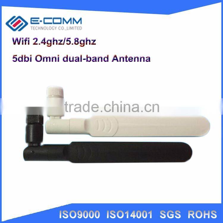 High quality!! ipex 2.4G 5.8G 5G 8dbi WIFI router dual antenna with OD1.13 cable