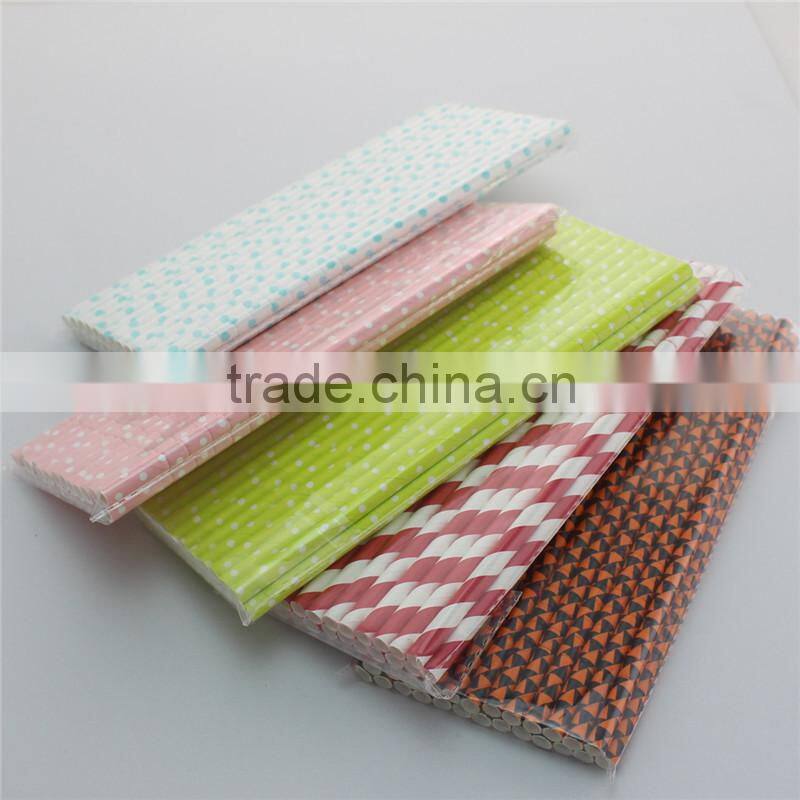 Manufacturer of flexible paper straws creative twisted straws for baby shower