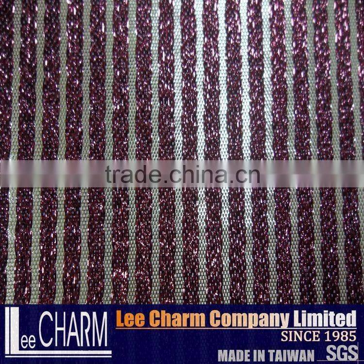 Polyester Metallic Jacquard Fabric for Garment