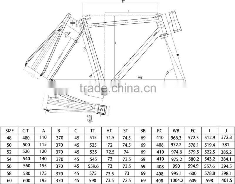 2016 Ulight carbon road aero bike 700C carbon complete road bike 6.6kg in total hotsale AC066 model