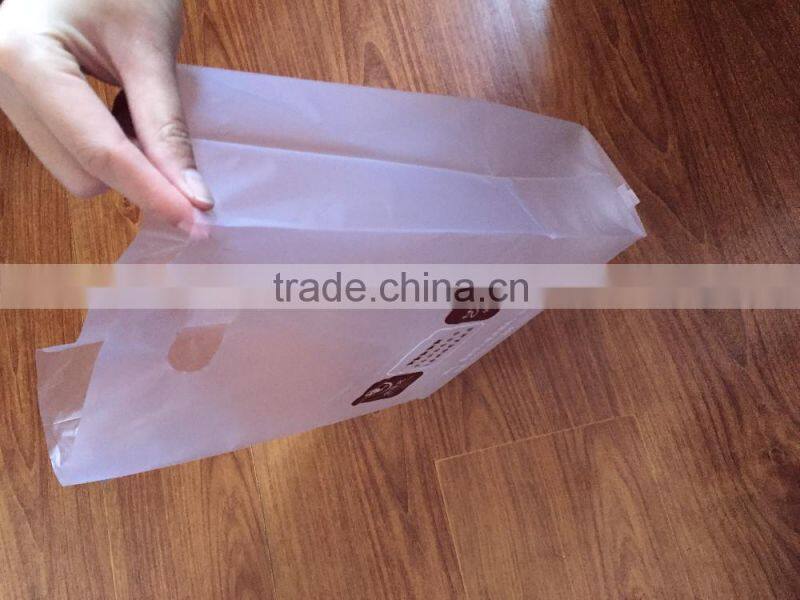 OEM Service Plastic Stripe Printed Die Cut Packaging Bag for Clothing