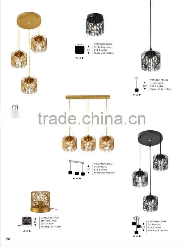 Popular moooi heracleum pendant light clear glass plate with gold