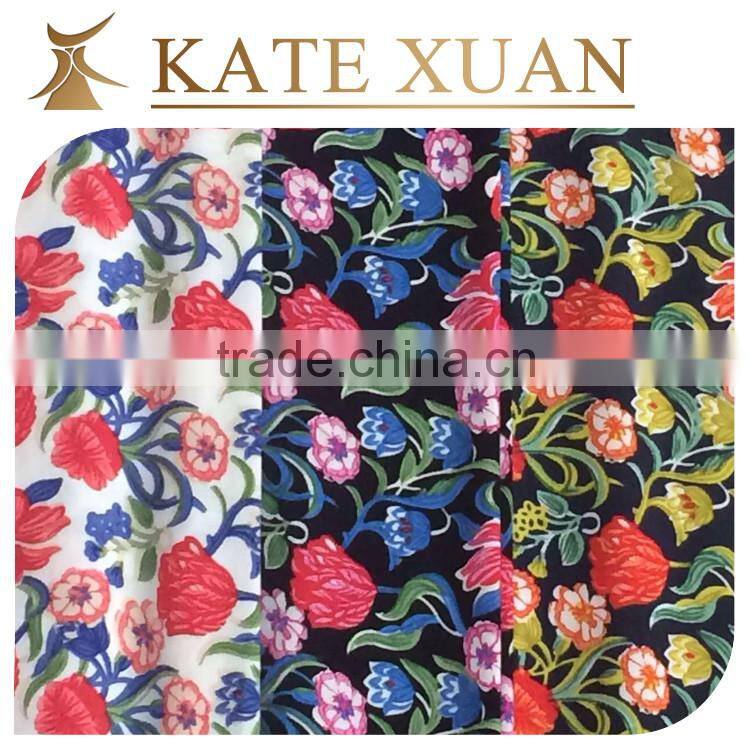 Modern soft fancy digital print rayon fabric