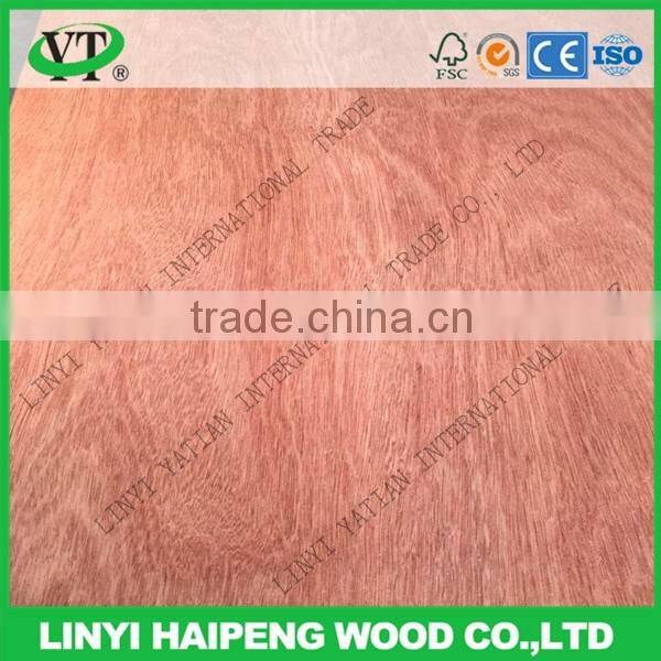 red face wood veneer/natural PNG face veneer/cut rotary face veneer with 4x8x0.3mm veneer