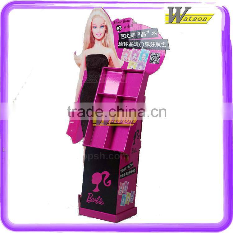 Hot sales barbie toy compartment cardboard display