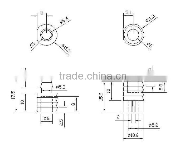 Plastic Glass Shelf Support