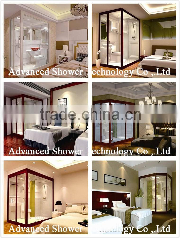 luxious prefab bathroom unit design set fiberglass hotel size