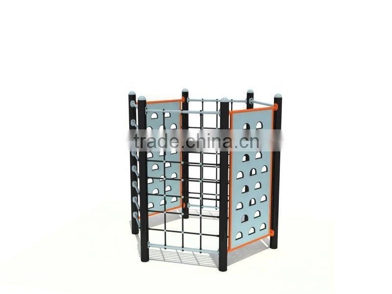 Amusement Park Playground PE Board& Metal Climbing Structure Wall Frame LE.PP.069