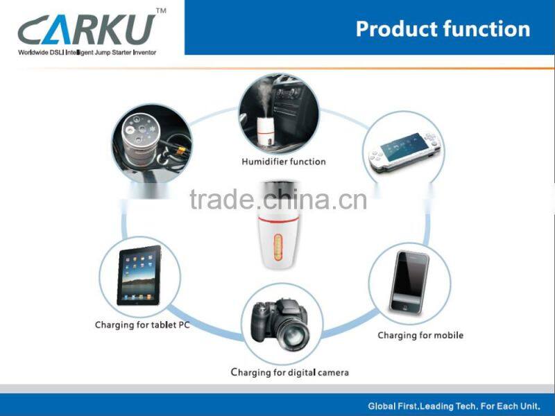 Carku 2016 10000mAh new arrival humidifer jump starter portable battery power bank