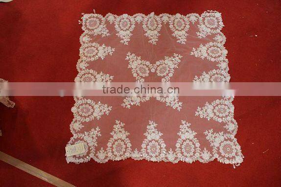 MZ handmade network beaded table cloth sets cutwork embroidery tablecloth