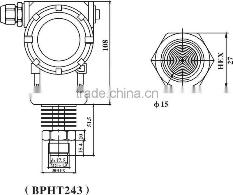 DBPHT24 Pressure Transmitter Sensor for Medical, Biological, Food Hygiene