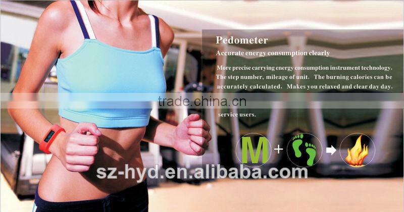 New Smart Fitness Sleep Monitoring Bluetooth Pedometer Silicone Bracelet(NT-BP0068)