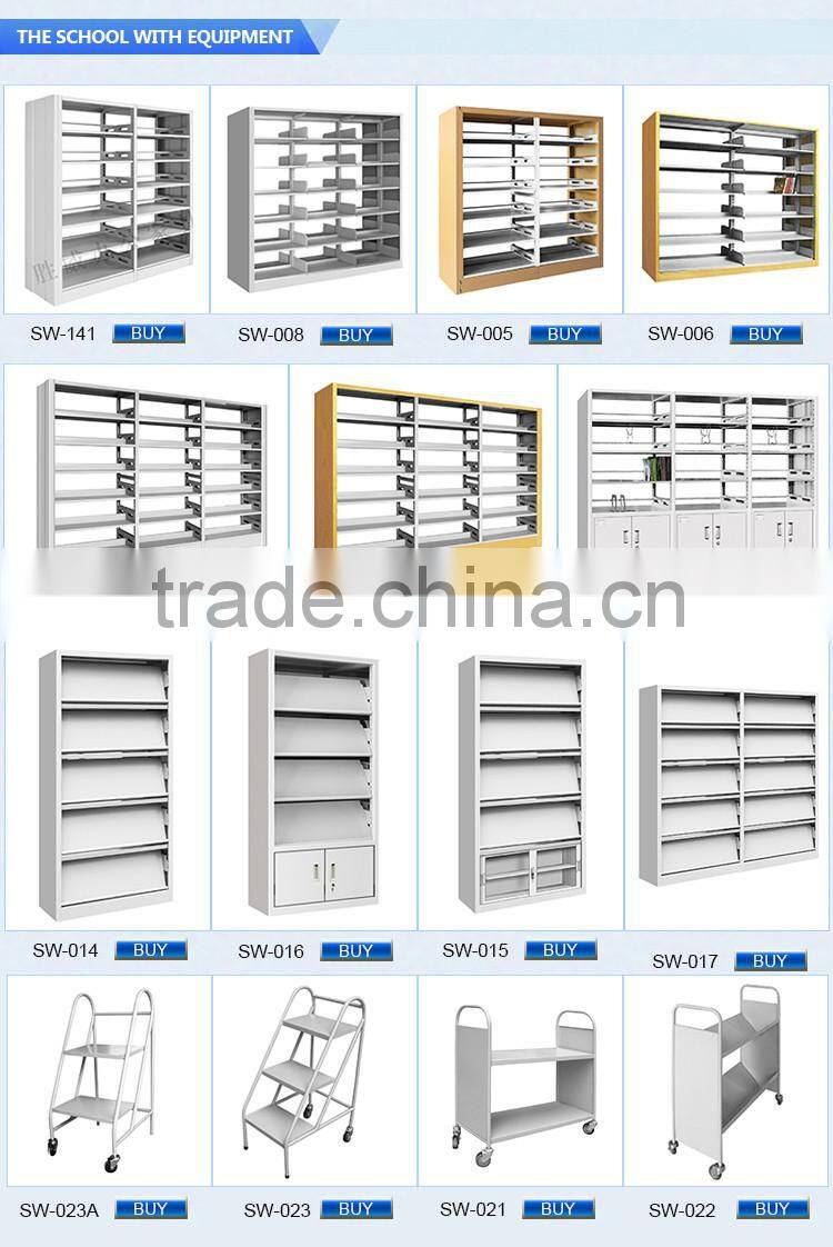 Durable metal furniture book shelf used for school, good prices
