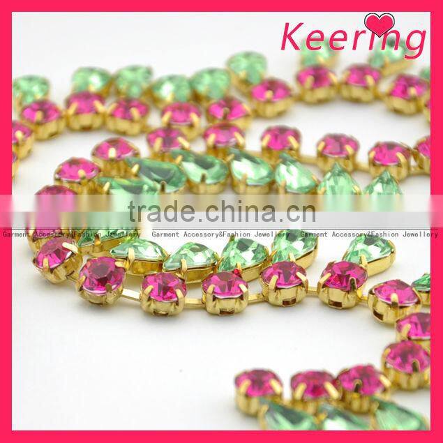 2014 wholesale cup chain strass rhinestone WRC-134