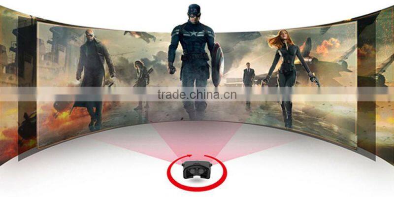 Plastic low price vr box 3d glasses with 3 m viewing distance