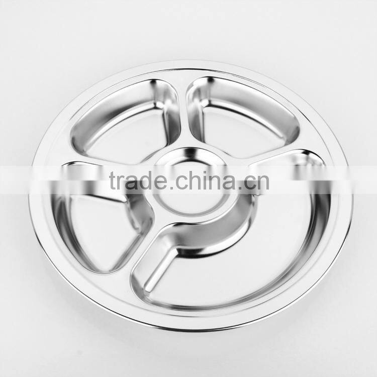 bulk stainless steel lunch dinner plates tray dinnerwares wholesale