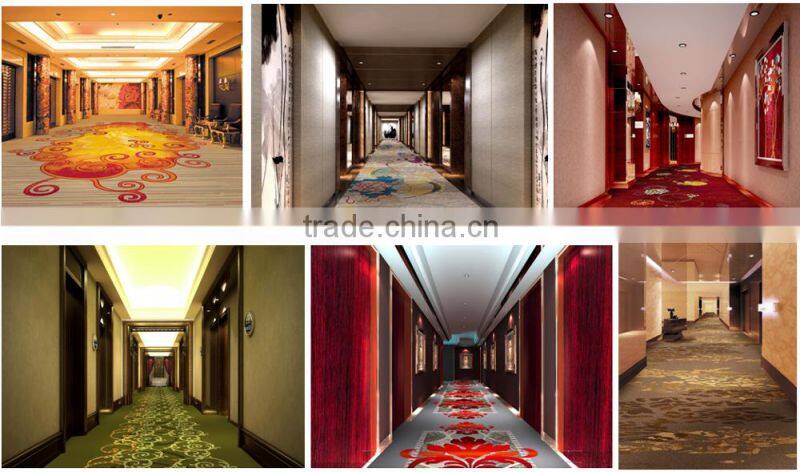 Econimic nylon printed carpet for hotel corridor