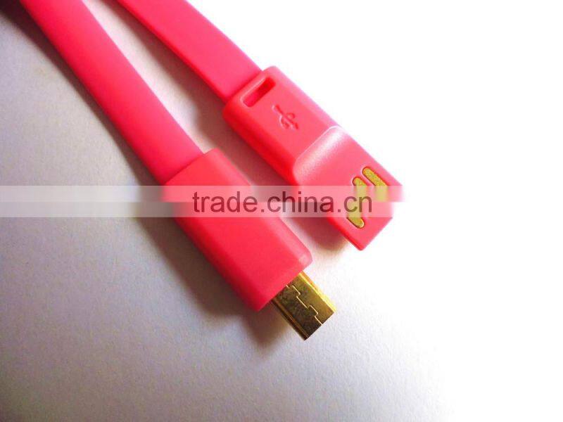 factory price fashion magnetic double sides USB micro cable