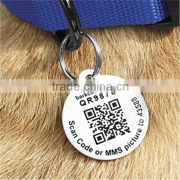 cute pet id tag silicone metal engrave stainless steel pet id