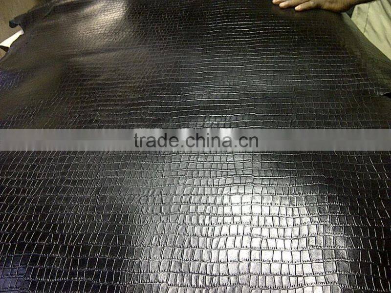 CROCO PRINT COW LEATHER