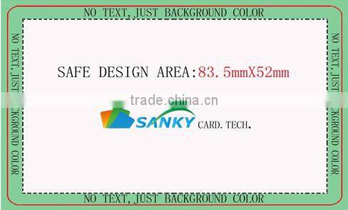 Transparent Hot Stamp Gold Foil Frosted Card