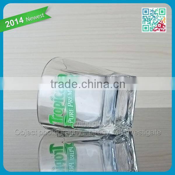 Square Glass Beverage Glass Cup 8oz Glass Cups