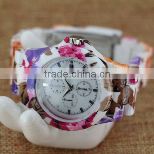Plastic japan quartz movement analog factory direct fashion watch