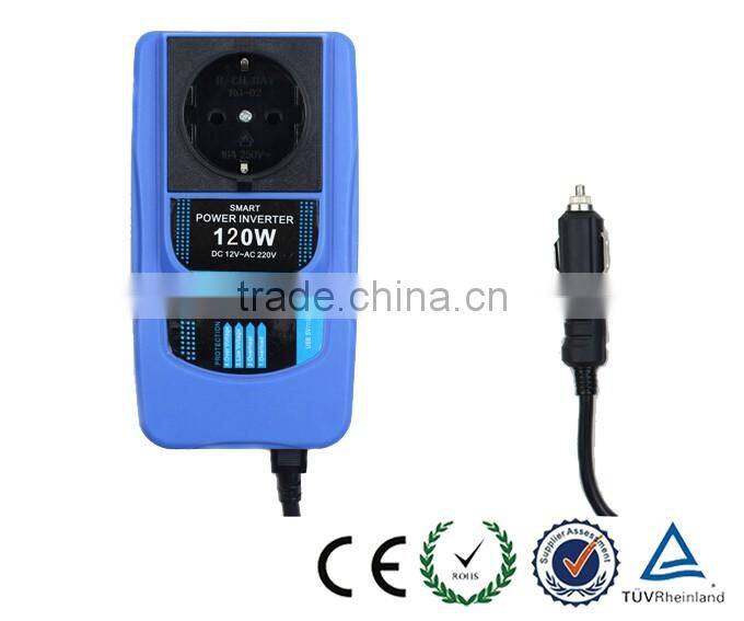 New design 12/24v dc 220v/230v ac inverter for car with dual USB