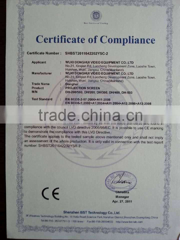 hot new products for 2014 motorized projector screen