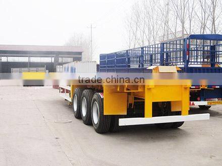 High quality Flatbed Semi Trailer for carrying one 40inch cargo container