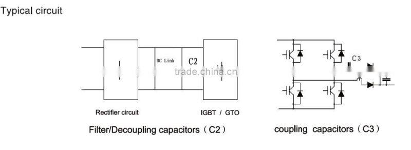 Film capacitor, DC link capacitor, spot weld capacitor