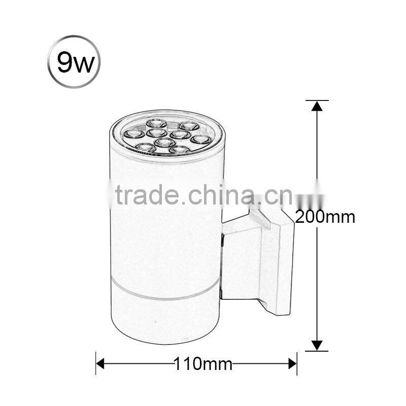 2015 Modern Waterproof Led Wall Light 9w